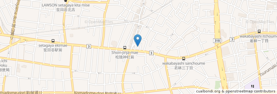 Mapa de ubicacion de 三井住友銀行 en اليابان, 東京都, 世田谷区.