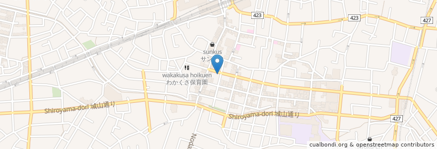 Mapa de ubicacion de 経堂アルプス歯科 en Giappone, Tokyo, 世田谷区.