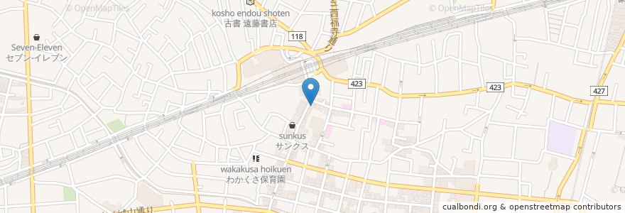 Mapa de ubicacion de ナカノ薬局 en Giappone, Tokyo, 世田谷区.