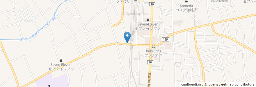 Mapa de ubicacion de かちかち山 en Япония, Токио, Хигасимураяма.