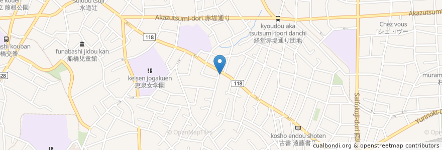 Mapa de ubicacion de 華味屋 en Japan, 東京都, 世田谷区.