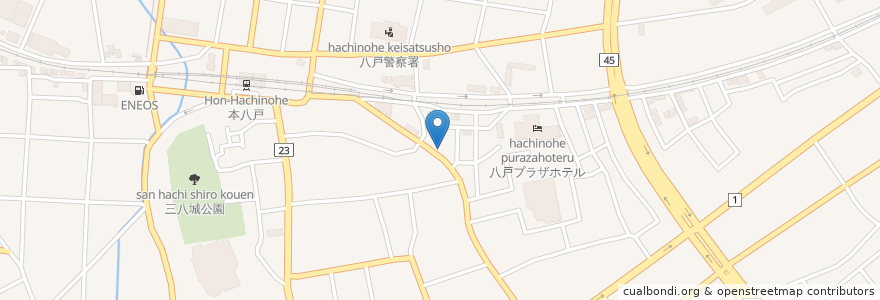 Mapa de ubicacion de さつき en Japan, 青森県, 八戸市.