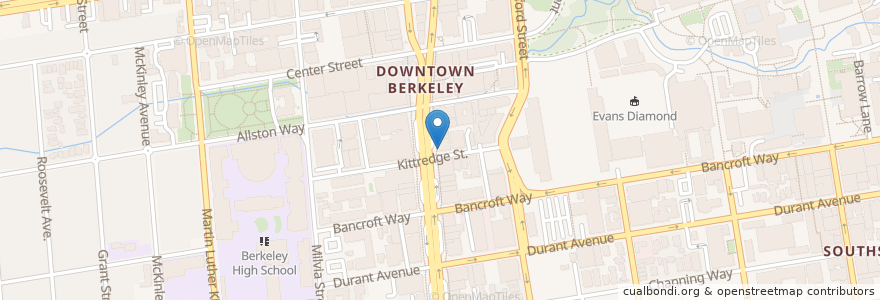 Mapa de ubicacion de Bear's Food Court en 미국, 캘리포니아주, 앨러미다 군, Berkeley.