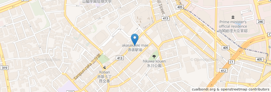 Mapa de ubicacion de すき家 en Japón, Tokio, Minato.