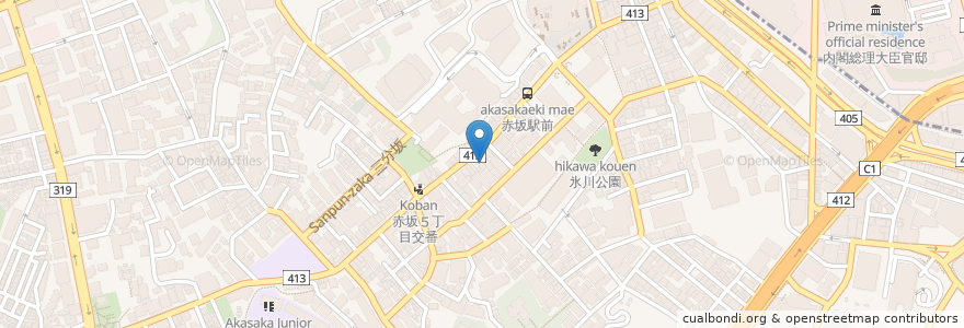 Mapa de ubicacion de 児玉歯科医院 en 일본, 도쿄도, 미나토.