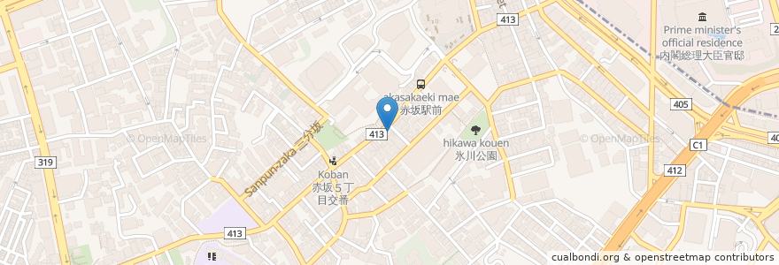 Mapa de ubicacion de Le bilboquet en Jepun, 東京都, 港区.