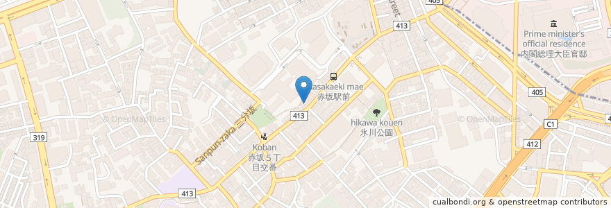 Mapa de ubicacion de シナリオ講座 en Japonya, 東京都, 港区.