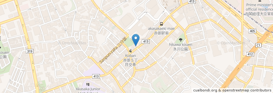 Mapa de ubicacion de つけ蕎麦ぢゅるり en ژاپن, 東京都, 港区.