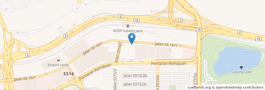 Mapa de ubicacion de Aeon Food Court en Malaisie, Selangor.