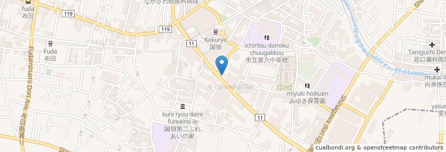 Mapa de ubicacion de アイセイ薬局 en Japón, Tokio, Chofu.