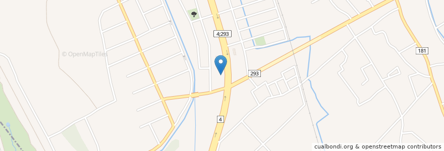 Mapa de ubicacion de すき家 en 日本, 栃木県, さくら市.
