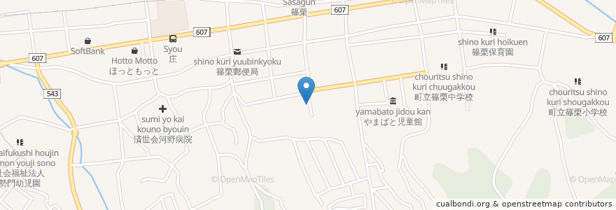 Mapa de ubicacion de 新町公民館 en ژاپن, 福岡県, 糟屋郡, 篠栗町.