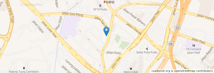 Mapa de ubicacion de New Sek Yuen Sg Besi en Malasia, Selangor, Kuala Lumpur.