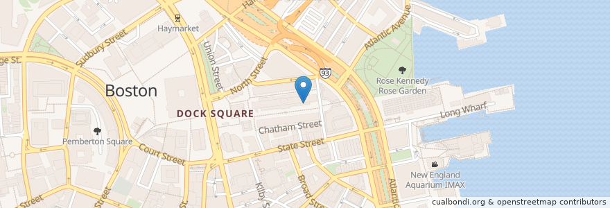 Mapa de ubicacion de Wagamama Faneuil Hall en 美利坚合众国/美利堅合眾國, 马萨诸塞州 / 麻薩諸塞州 / 麻省, Suffolk County, 波士顿 / 波士頓.