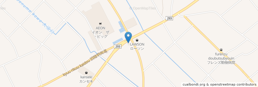 Mapa de ubicacion de フライングガーデン en Japão, 栃木県, さくら市.