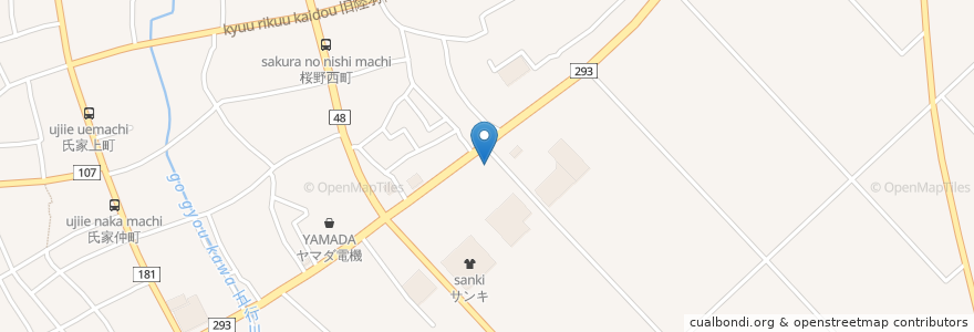 Mapa de ubicacion de 魚べい en ژاپن, 栃木県, さくら市.