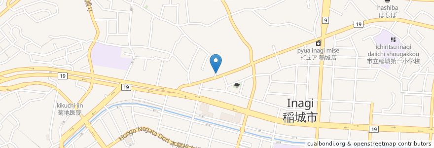 Mapa de ubicacion de 徳永薬局 en Japón, Tokio, Inagi.