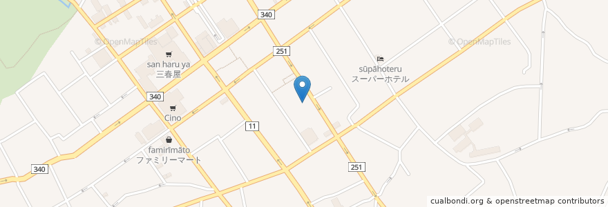 Mapa de ubicacion de 五番街 en اليابان, محافظة آوموري, 八戸市.