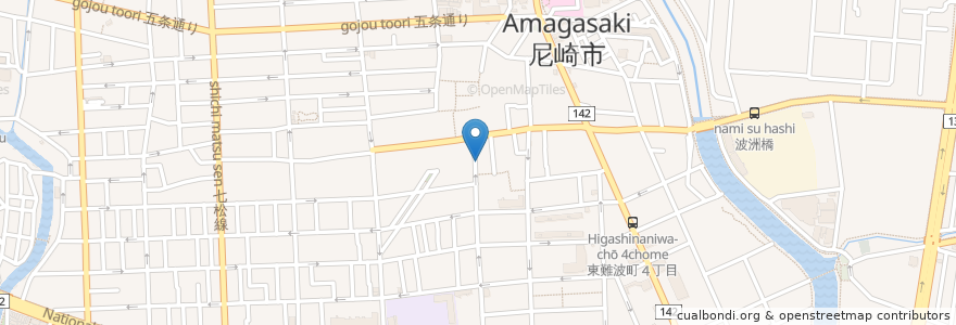 Mapa de ubicacion de gouter cafe en 日本, 兵库县/兵庫縣, 尼崎市.