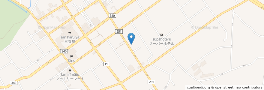 Mapa de ubicacion de カラオケ歌うんだ村 八戸長横町店 en Jepun, 青森県, 八戸市.