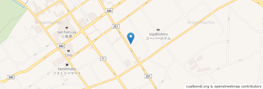 Mapa de ubicacion de 大衆酒場 せき家 en اليابان, محافظة آوموري, 八戸市.
