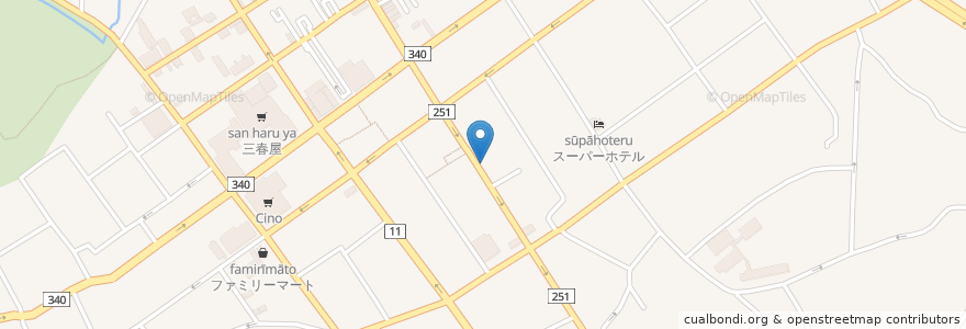Mapa de ubicacion de 庄や 八戸長横町店 en Jepun, 青森県, 八戸市.