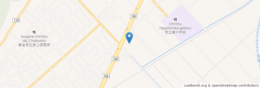 Mapa de ubicacion de コート・ダジュール en Jepun, 千葉県, 東金市.