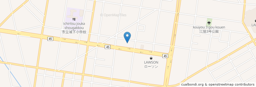 Mapa de ubicacion de ステーキ宮 八戸店 en Япония, Аомори, Хатинохе.