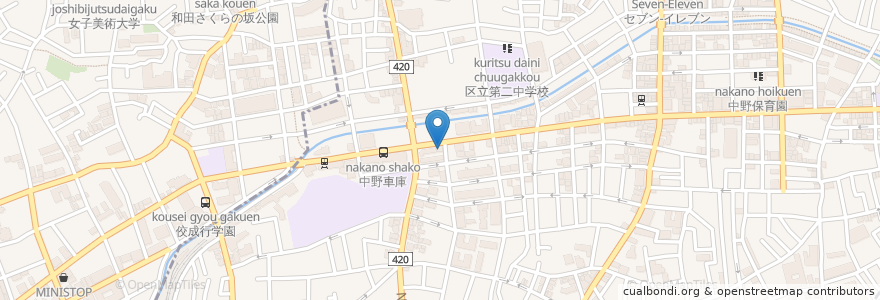 Mapa de ubicacion de KENNEDY en 日本, 东京都/東京都, 中野区.