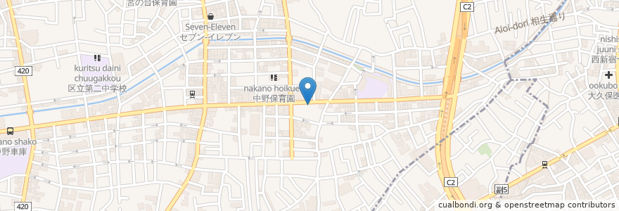 Mapa de ubicacion de 鳥せん en Япония, Токио, Накано.