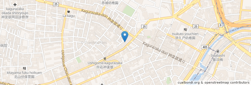 Mapa de ubicacion de 東京シティ信用金庫 en Japão, Tóquio, 新宿区.