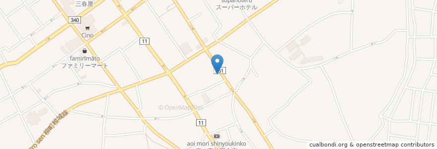 Mapa de ubicacion de 魚がし en Japan, Aomori Prefecture, Hachinohe.