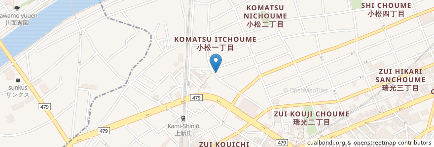 Mapa de ubicacion de 玉森歯科医院 en Japan, Osaka Prefecture, Osaka, Higashiyodogawa Ward.