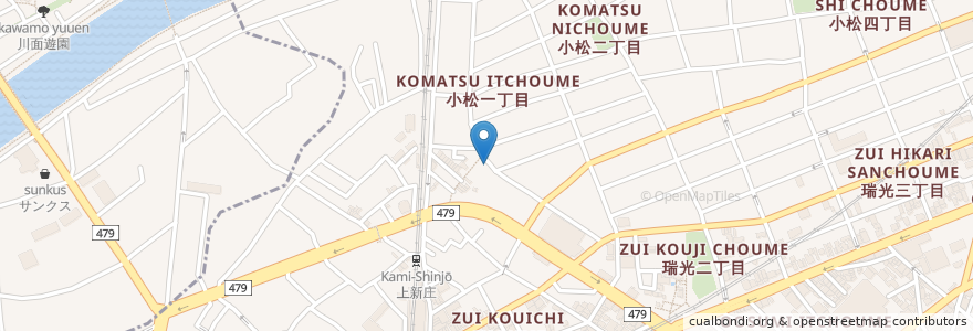 Mapa de ubicacion de 浦さん en Jepun, 大阪府, 大阪市, 東淀川区.
