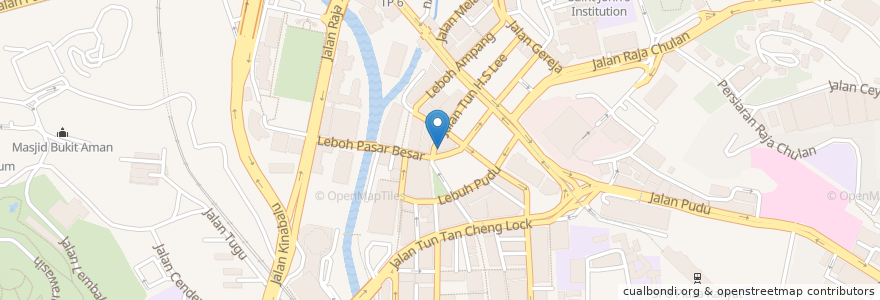 Mapa de ubicacion de Maybank 1st Branch HS Lee en マレーシア, セランゴール, クアラルンプール.