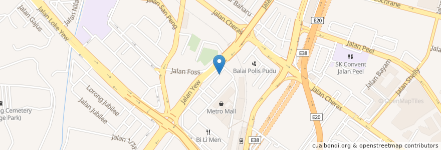 Mapa de ubicacion de Affin Metromall en Malaysia, Selangor, Kuala Lumpur.