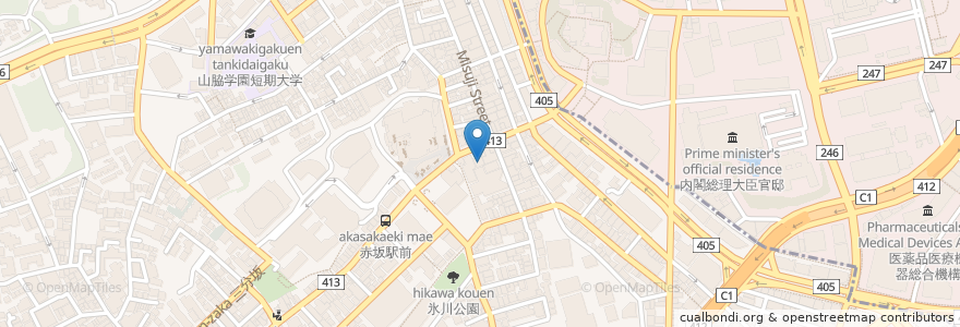 Mapa de ubicacion de 土間土間 en Japan, 東京都, 港区.