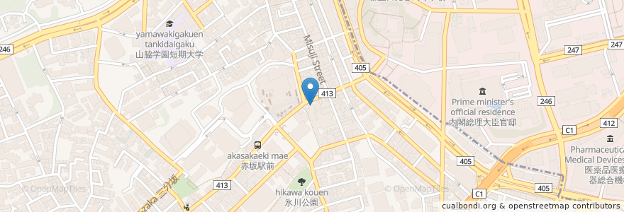 Mapa de ubicacion de J's Bar en Japón, Tokio, Minato.