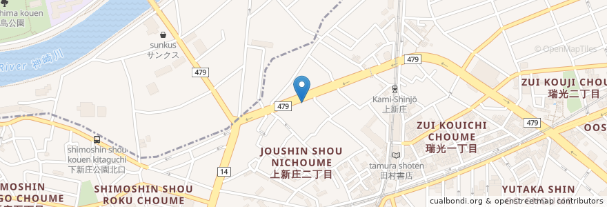 Mapa de ubicacion de スナック ノアール en 일본, 오사카부, 오사카, 東淀川区.