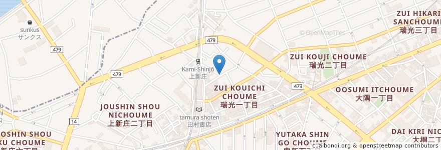 Mapa de ubicacion de くすめっと en Jepun, 大阪府, 大阪市, 東淀川区.