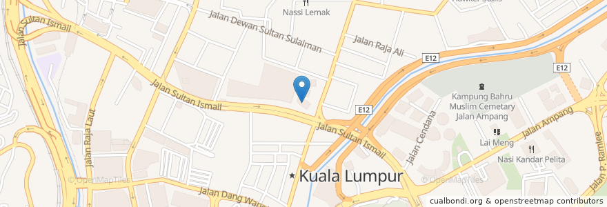 Mapa de ubicacion de Universiti Kuala Lumpur en 말레이시아, 슬랑오르, 쿠알라룸푸르.