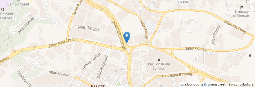 Mapa de ubicacion de CIMB Bank en Malesia, Selangor, Kuala Lumpur.