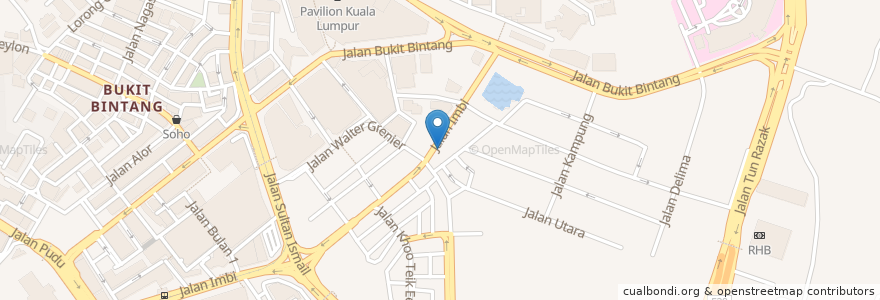 Mapa de ubicacion de UOB J Imbi en Malezya, Selangor, Kuala Lumpur.