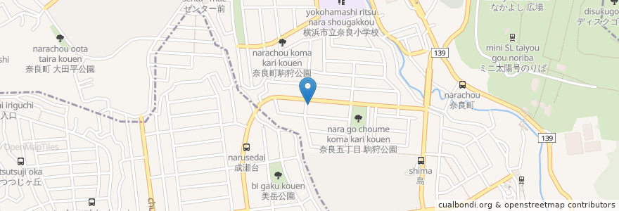 Mapa de ubicacion de セントポーリア en ژاپن, 神奈川県, 横浜市, 青葉区.