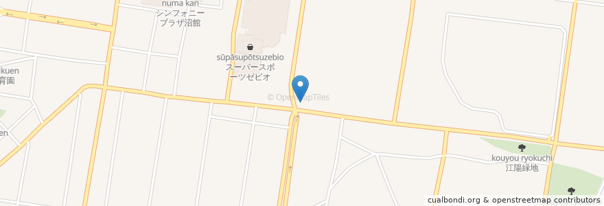 Mapa de ubicacion de 幸楽苑 八戸沼館店 en Jepun, 青森県, 八戸市.