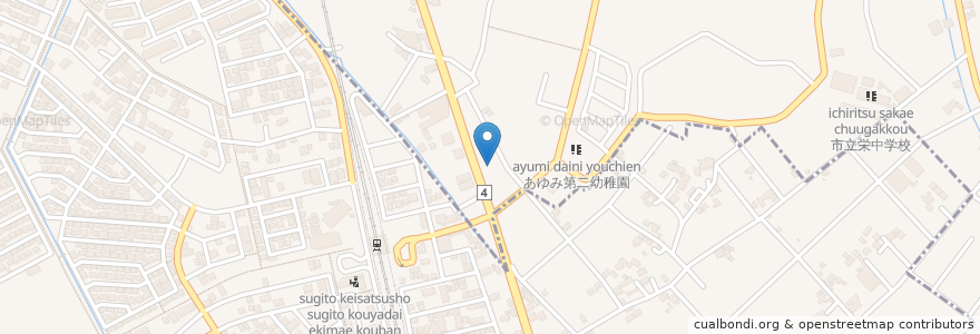 Mapa de ubicacion de はま寿司 en Japon, Préfecture De Saitama, 北葛飾郡, 杉戸町.