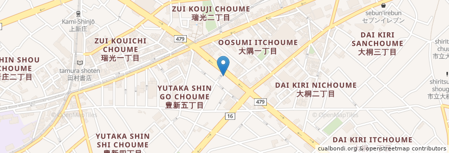 Mapa de ubicacion de 焼鶏 喜多 en 일본, 오사카부, 오사카, 東淀川区.
