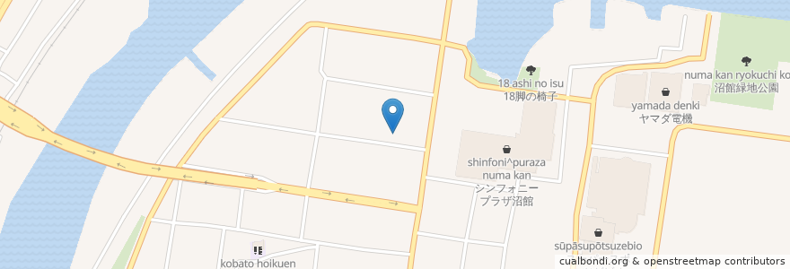 Mapa de ubicacion de くぼた歯科医院 en Jepun, 青森県, 八戸市.