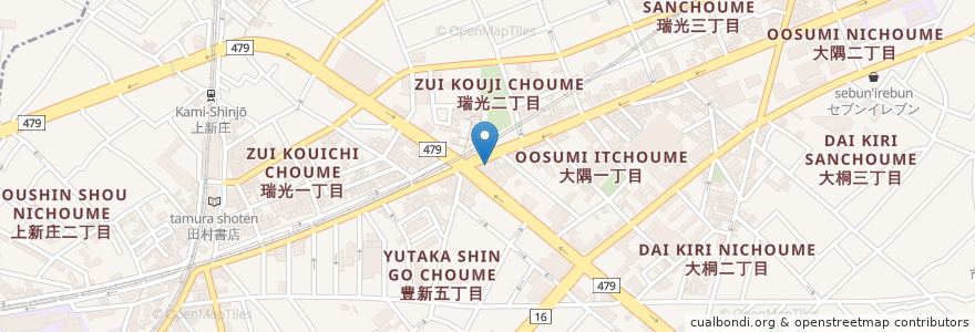 Mapa de ubicacion de 有岡歯科医院 en Japan, Osaka Prefecture, Osaka, Higashiyodogawa Ward.