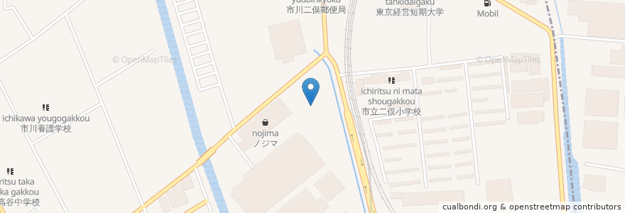 Mapa de ubicacion de オートジョイントコーナン市川店 en Japan, 千葉県, 市川市.